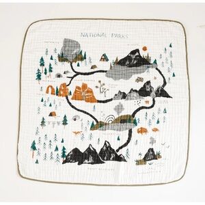 Clementine Kids National Parks Quilted Baby Blanket -  NWT